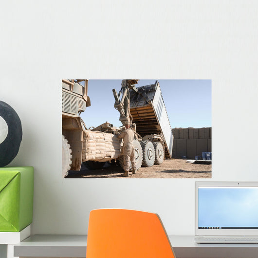 Shipping Container Is Off-loaded Wall Decal