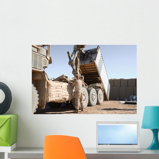 Shipping Container Is Off-loaded Wall Decal
