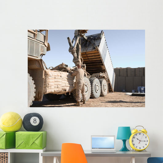 Shipping Container Is Off-loaded Wall Decal