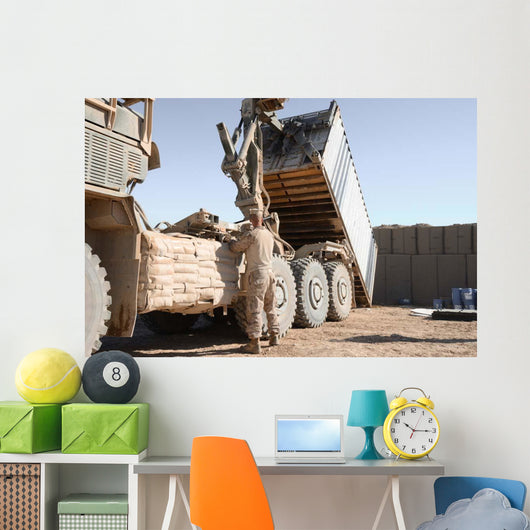 Shipping Container Is Off-loaded Wall Decal