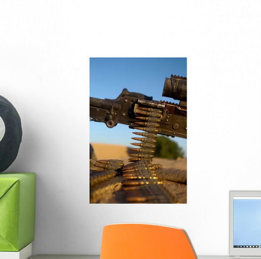 Rounds M240 Machine Gun Wall Decal