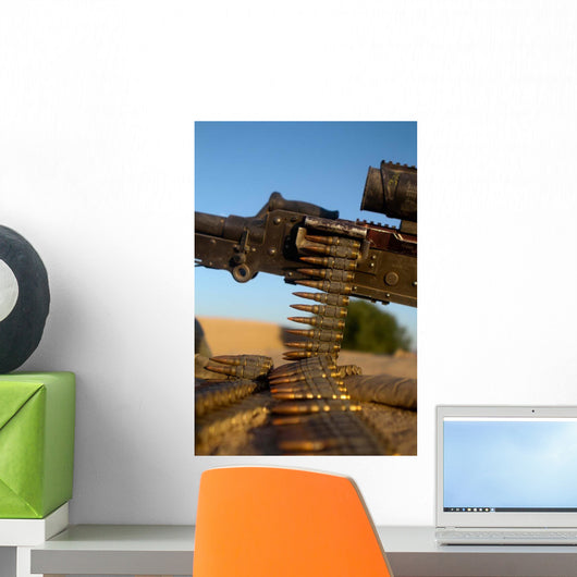 Rounds M240 Machine Gun Wall Decal