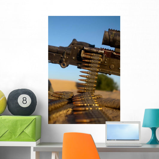Rounds M240 Machine Gun Wall Decal