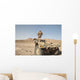 Soldier Climbs Damaged Husky Wall Decal