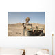 Soldier Climbs Damaged Husky Wall Decal