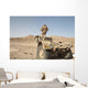 Soldier Climbs Damaged Husky Wall Decal
