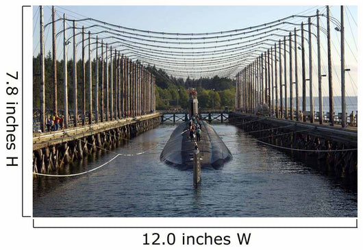 Uss Jimmy Carter Moored Wall Decal
