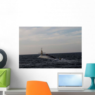 Ballistic Missile Submarine Uss Wall Decal Design 2 shown on a wall