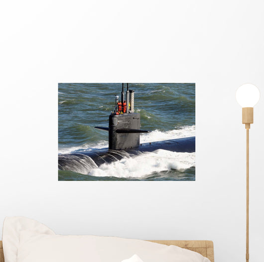Sailors aboard Attack Submarine Wall Decal