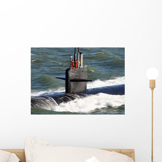 Sailors aboard Attack Submarine Wall Decal