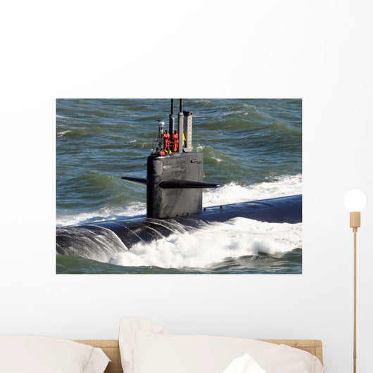 Sailors aboard Attack Submarine Wall Decal
