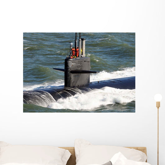 Sailors aboard Attack Submarine Wall Decal