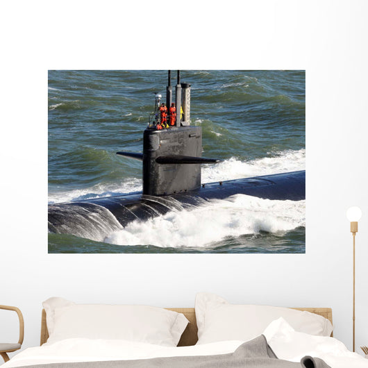 Sailors aboard Attack Submarine Wall Decal
