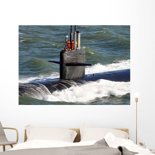 Sailors aboard Attack Submarine Wall Decal