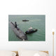 Tugboat Guides Attack Submarine Wall Decal