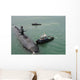 Tugboat Guides Attack Submarine Wall Decal
