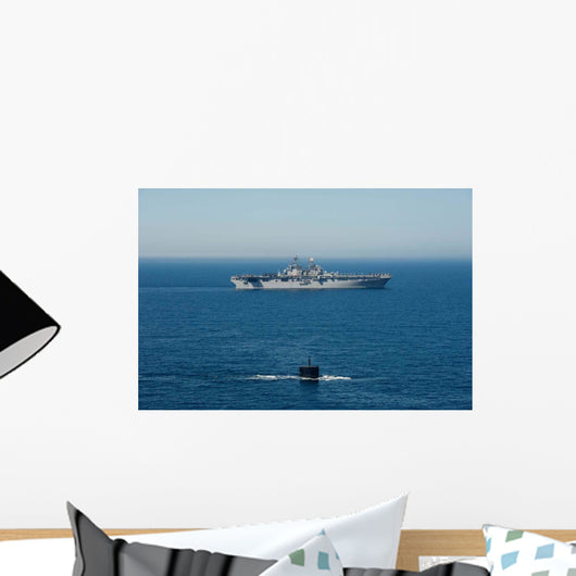Uss Hampton Transits alongside Wall Decal
