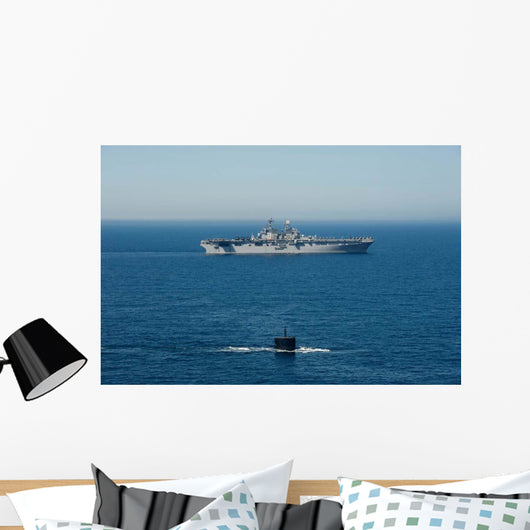 Uss Hampton Transits alongside Wall Decal