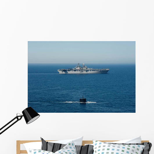 Uss Hampton Transits alongside Wall Decal