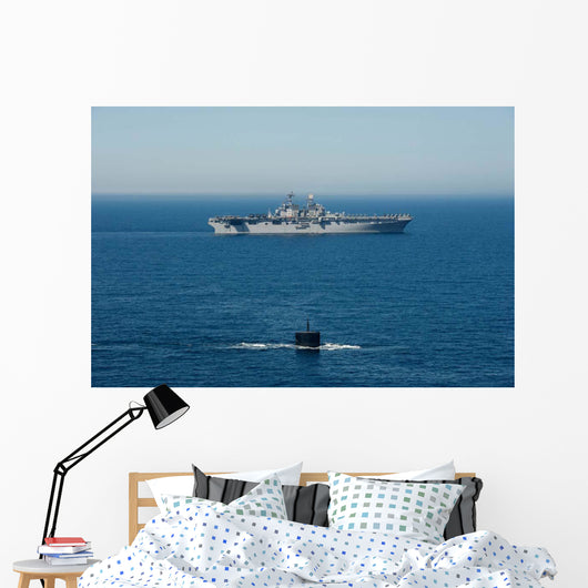 Uss Hampton Transits alongside Wall Decal