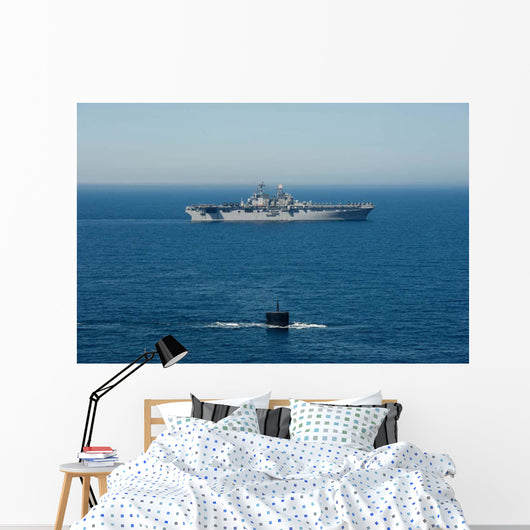 Uss Hampton Transits alongside Wall Decal