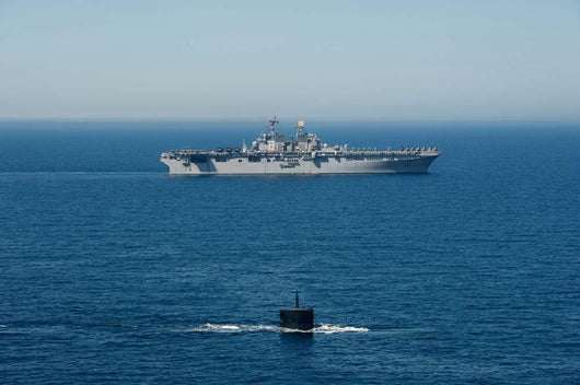 Uss Hampton Transits alongside Wall Decal