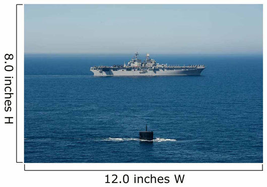 Uss Hampton Transits alongside Wall Decal