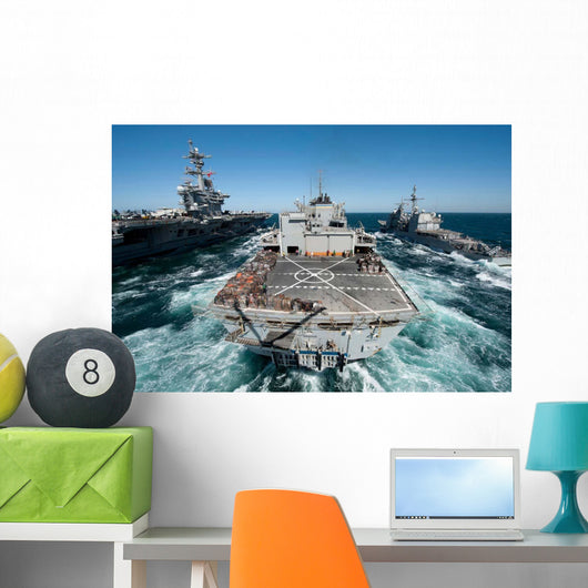 Underway Replenishment Sea with Wall Decal Design 5
