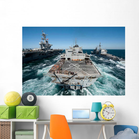Underway Replenishment Sea with Wall Decal Design 5