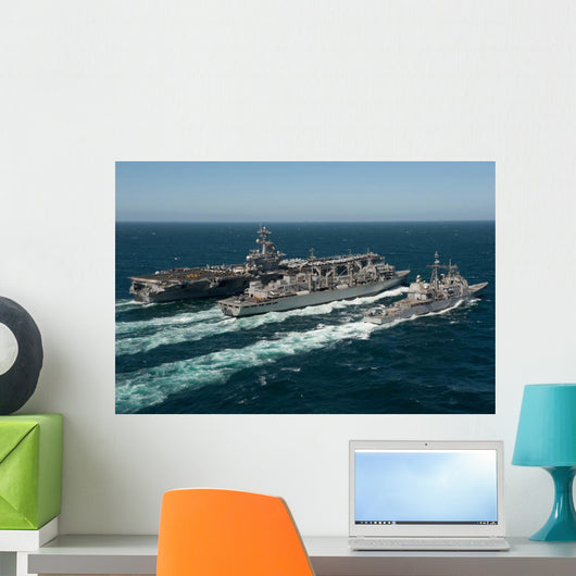 Underway Replenishment Sea with Wall Decal Design 3