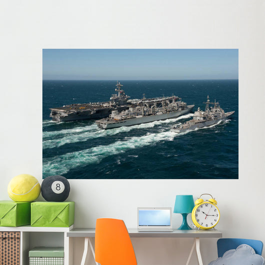 Underway Replenishment Sea with Wall Decal Design 3
