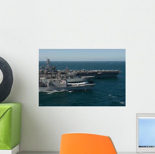 Underway Replenishment Sea with Wall Decal Design 2