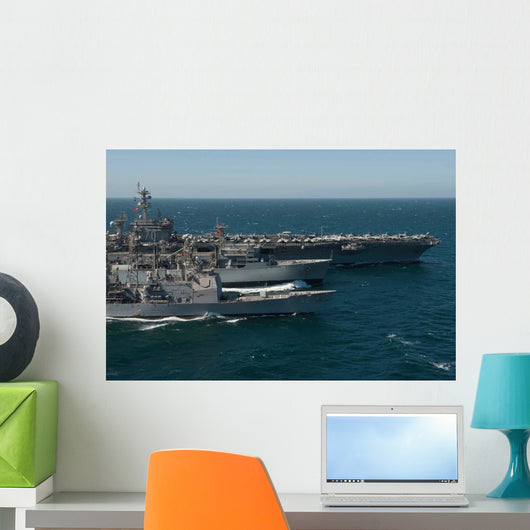 Underway Replenishment Sea with Wall Decal Design 2