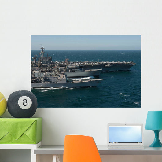 Underway Replenishment Sea with Wall Decal Design 2