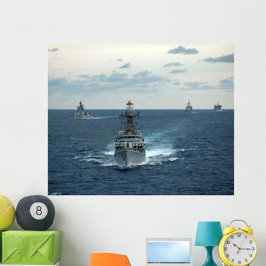 Indian Navy Corvette Ship Wall Decal