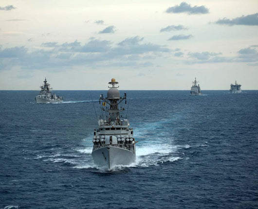 Indian Navy Corvette Ship Wall Decal