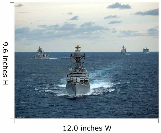 Indian Navy Corvette Ship Wall Decal