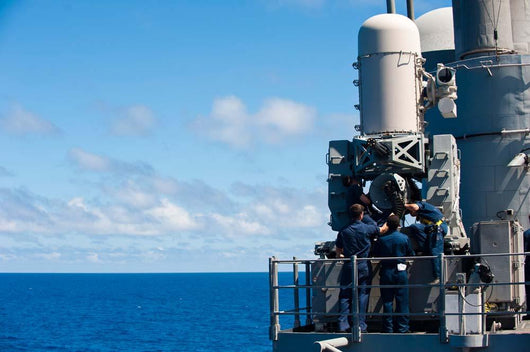 Sailors Conduct Maintenance Close-in Wall Decal