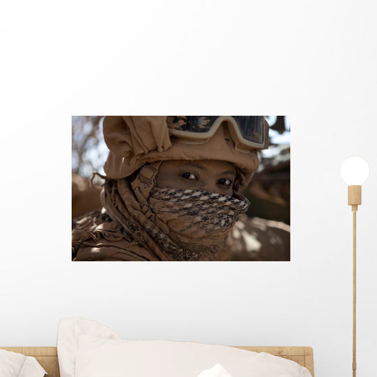 Us Marine Covered Dirt Wall Decal