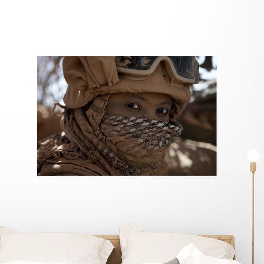 Us Marine Covered Dirt Wall Decal