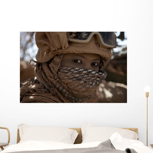 Us Marine Covered Dirt Wall Decal