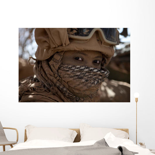 Us Marine Covered Dirt Wall Decal