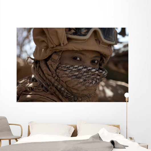 Us Marine Covered Dirt Wall Decal