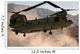 Ch-47 Chinook Helicopter Kicks Wall Decal