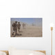 Marines Move through Dust Wall Decal