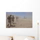 Marines Move through Dust Wall Decal