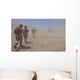 Marines Move through Dust Wall Decal