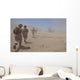 Marines Move through Dust Wall Decal