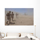 Marines Move through Dust Wall Decal