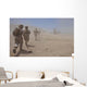 Marines Move through Dust Wall Decal